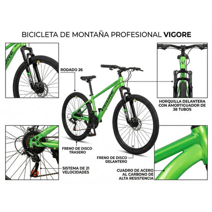 Bicicleta MTB Vigore rodado 26" Verde