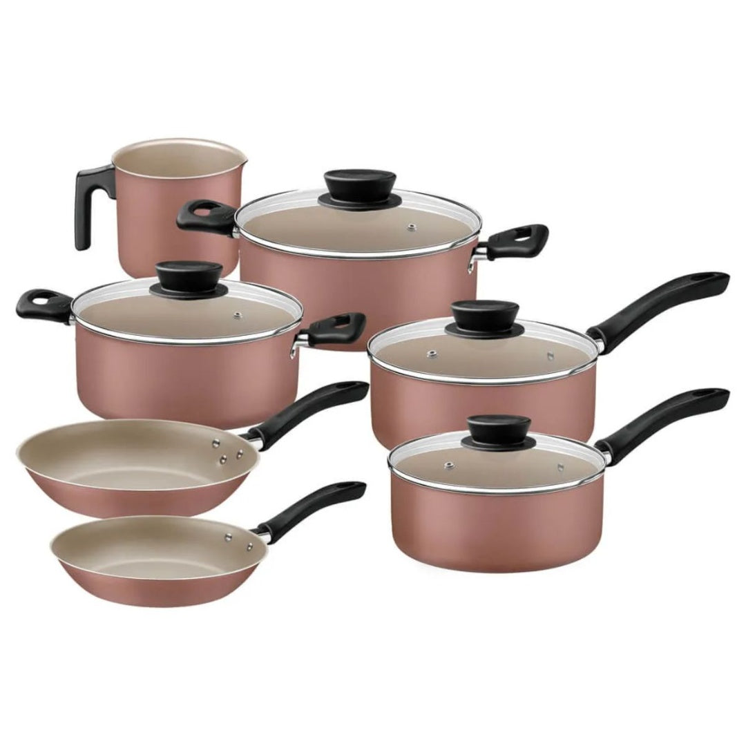 Batería de cocina Tramontina 7pcs linz rosa