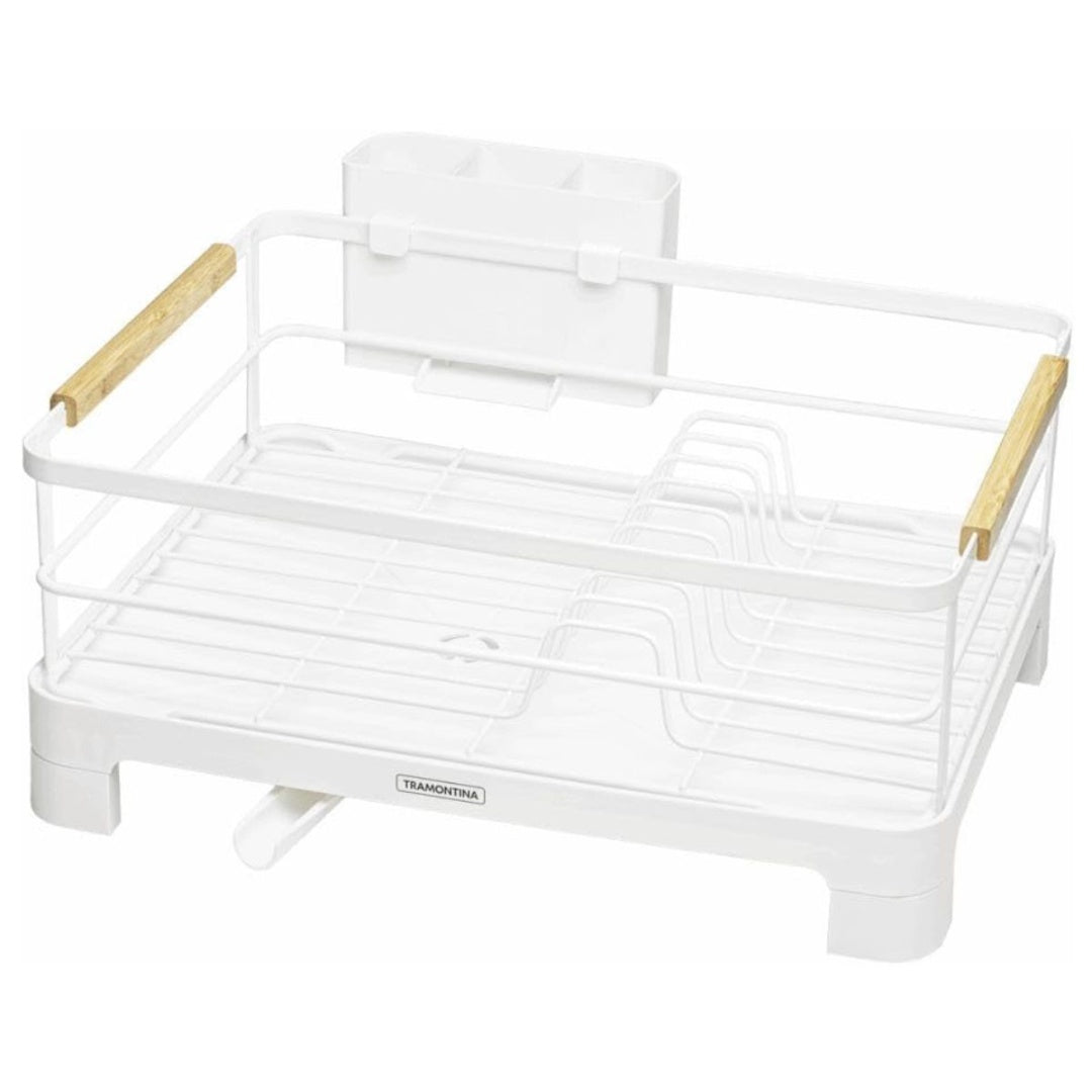 Escurridor de platos Tramontina blanco 40.5x37x20cm.