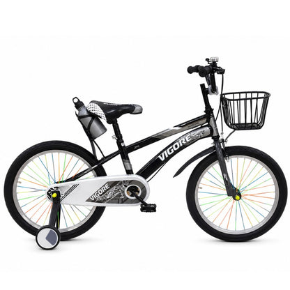 Bicicleta rodado 20" negra con canasto Vigore
