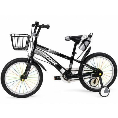 Bicicleta rodado 20" negra con canasto Vigore