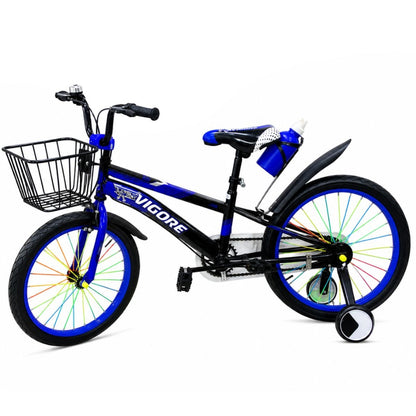 Bicicleta rodado 20" azul con canasto Vigore