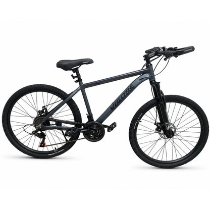 Bicicleta MTB Vigore gris rodado 26" marco aluminio