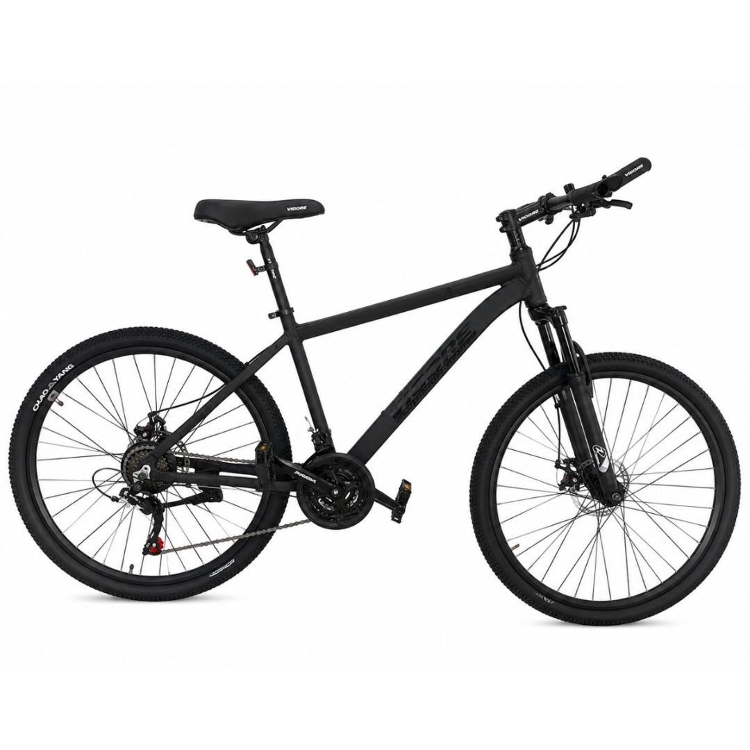 Bicicleta MTB Vigore negra rodado 26" marco aluminio