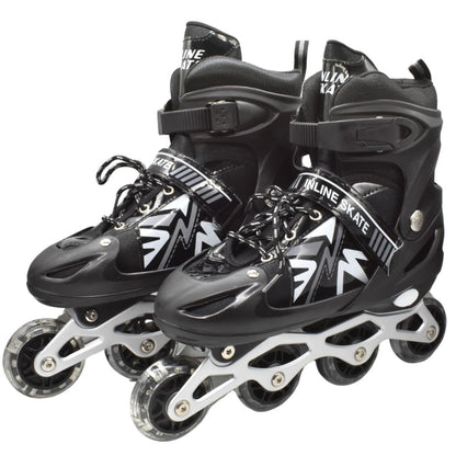 Patines roller ajustables negros 34-38
