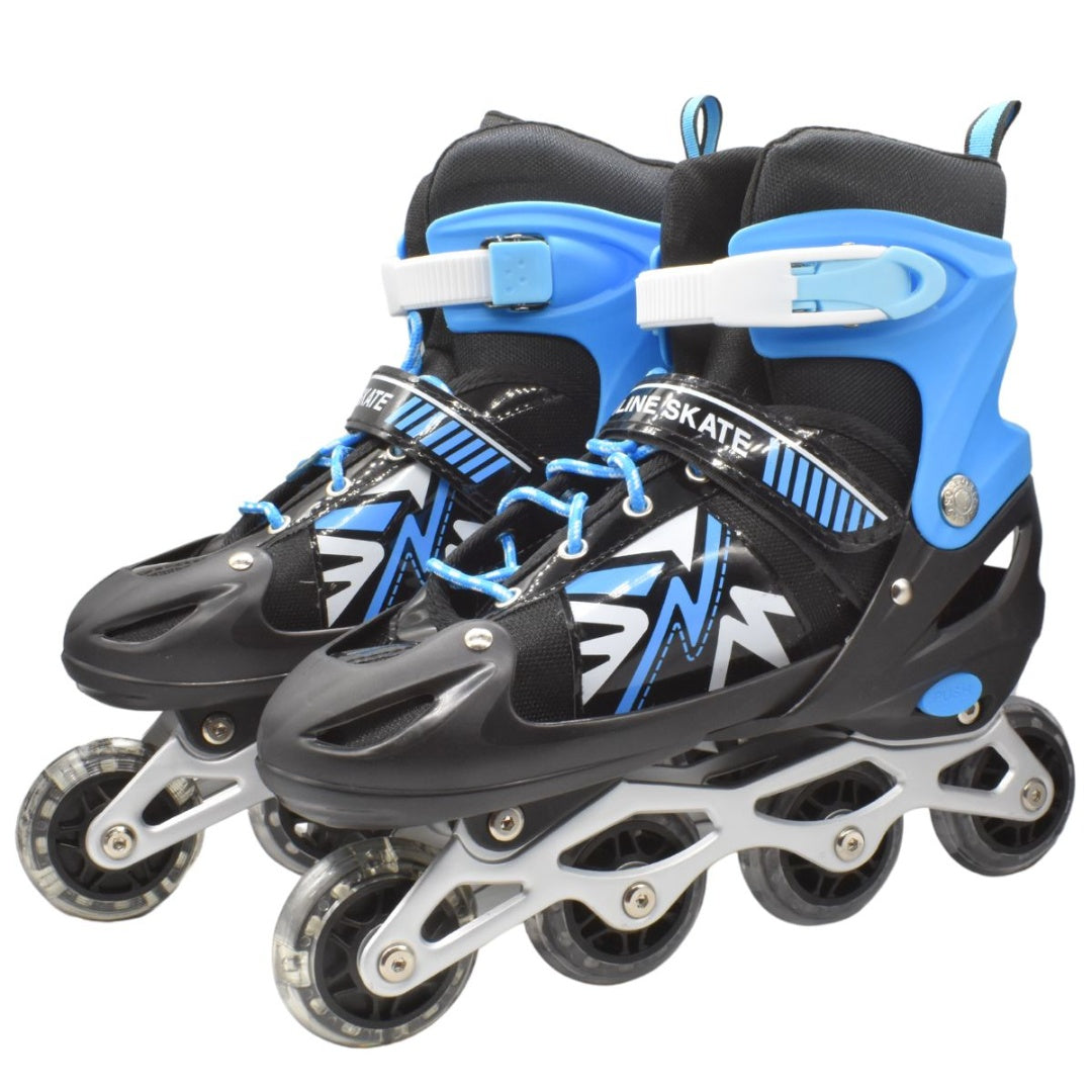 Patines roller ajustables azul 34-38
