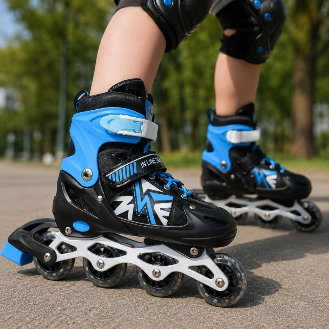Patines roller ajustables azul 39-43