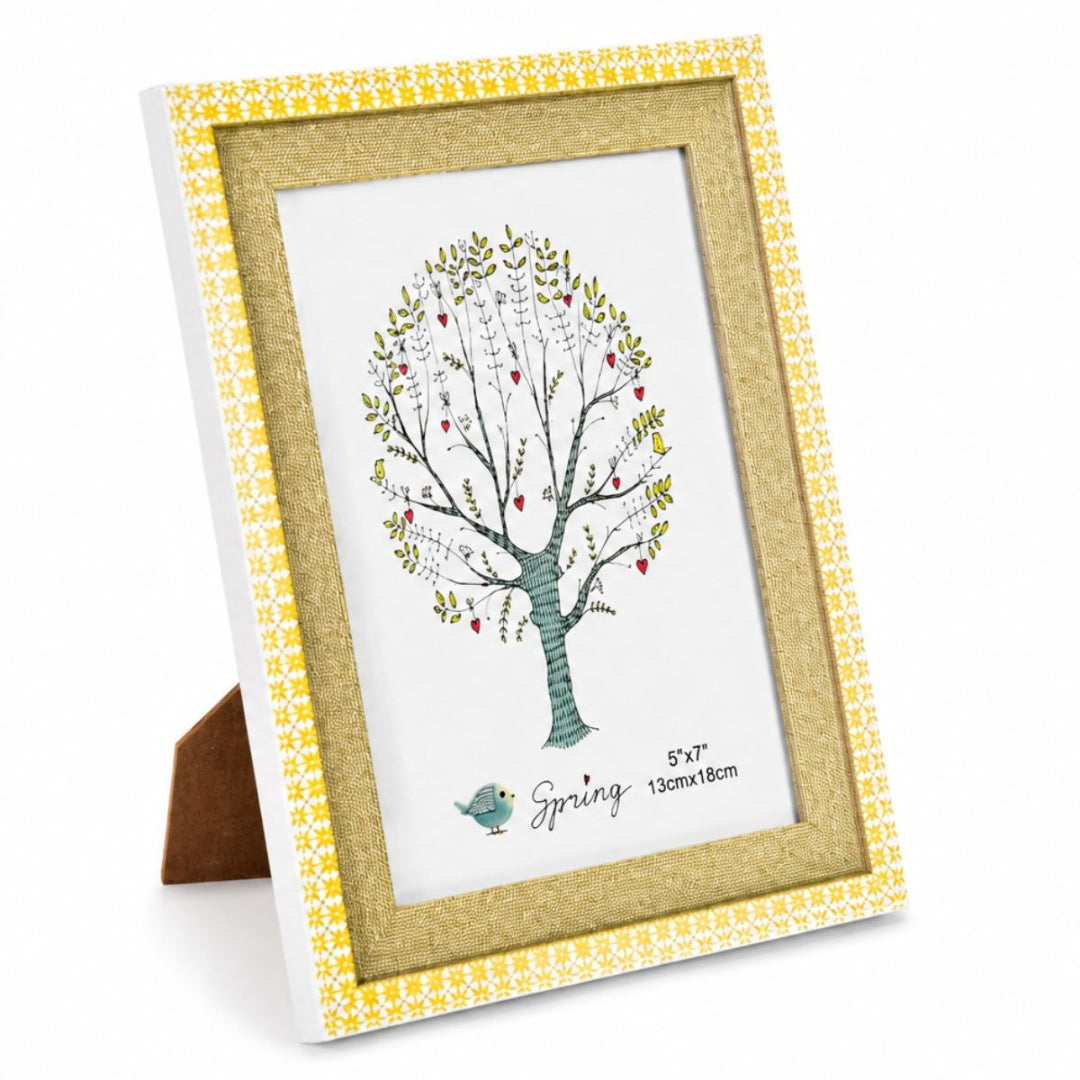Portarretrato con borde beige 13x18cm