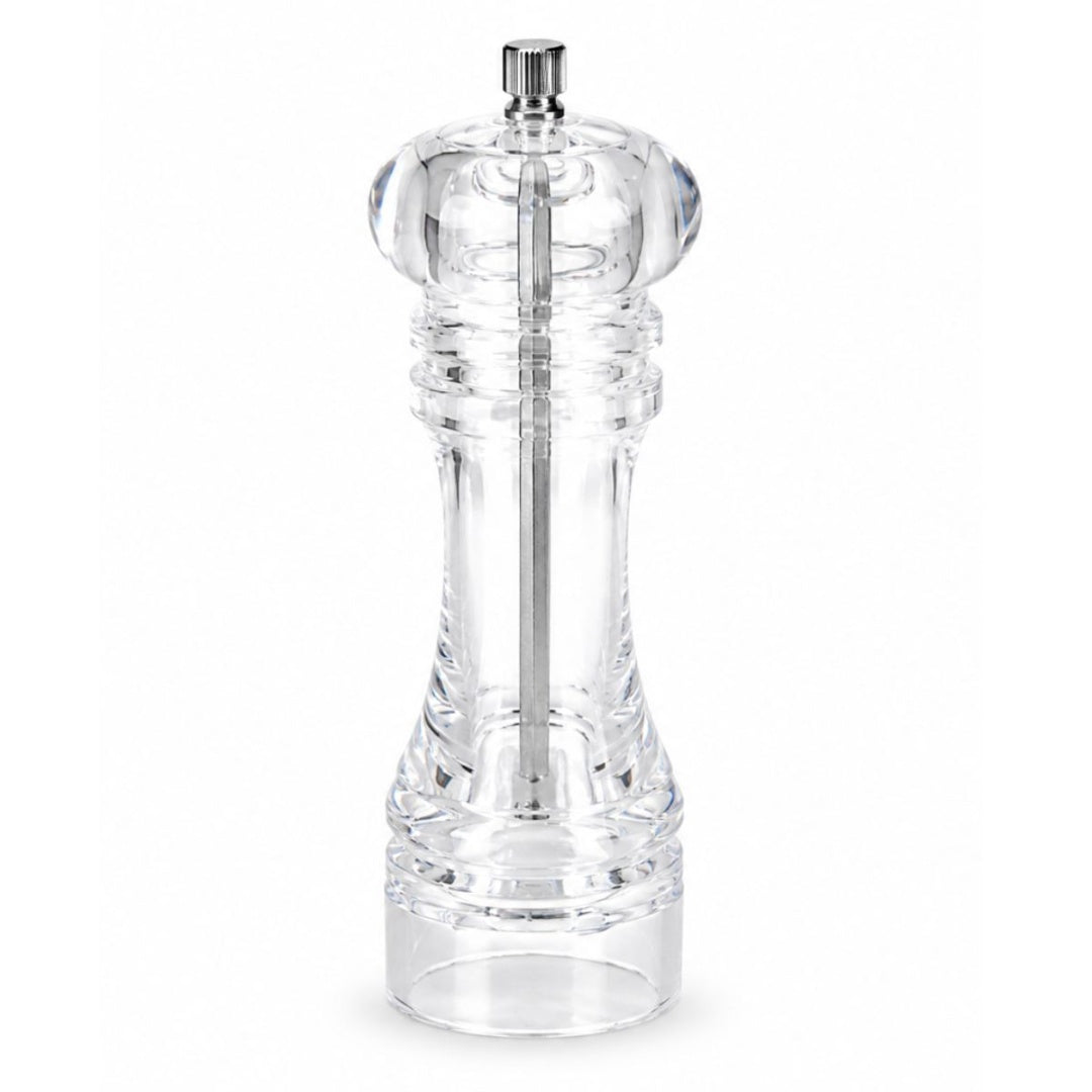 Molinillo manual de acrílico transparente 17cm.