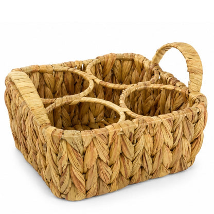 Cesta organizadora de ratán 19x19x13cm.