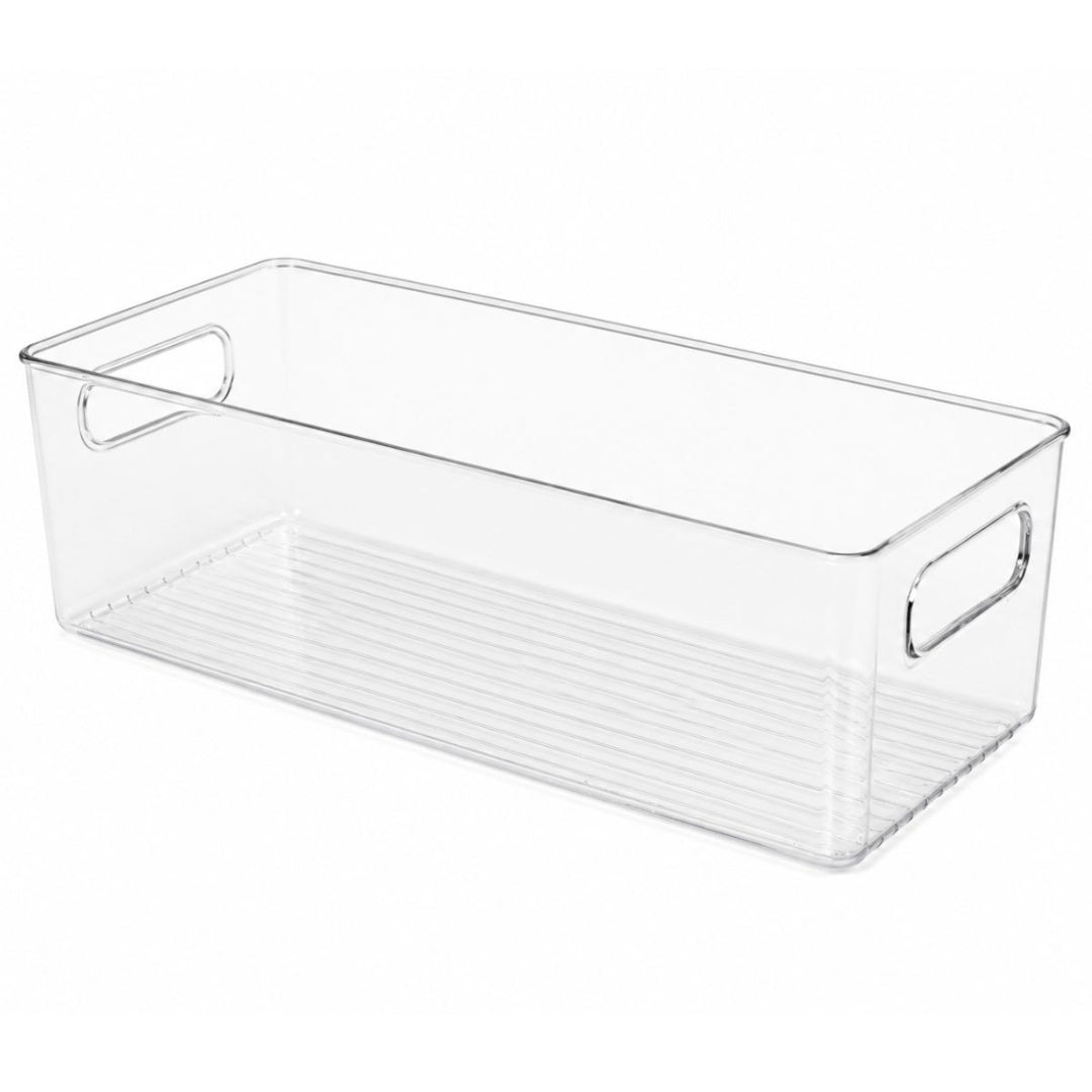 Organizador acrílico transparente 41x14.5x13cm.