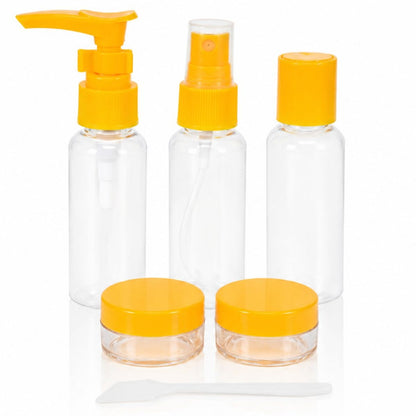 Set de 5 recipientes para viajes Naranja