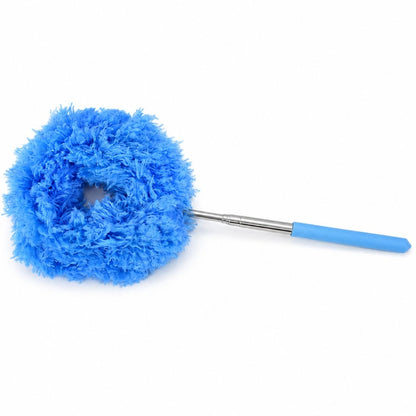 Plumero aro extensible azul