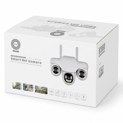 Cámara de seguridad WiFi 3 Lentes V380