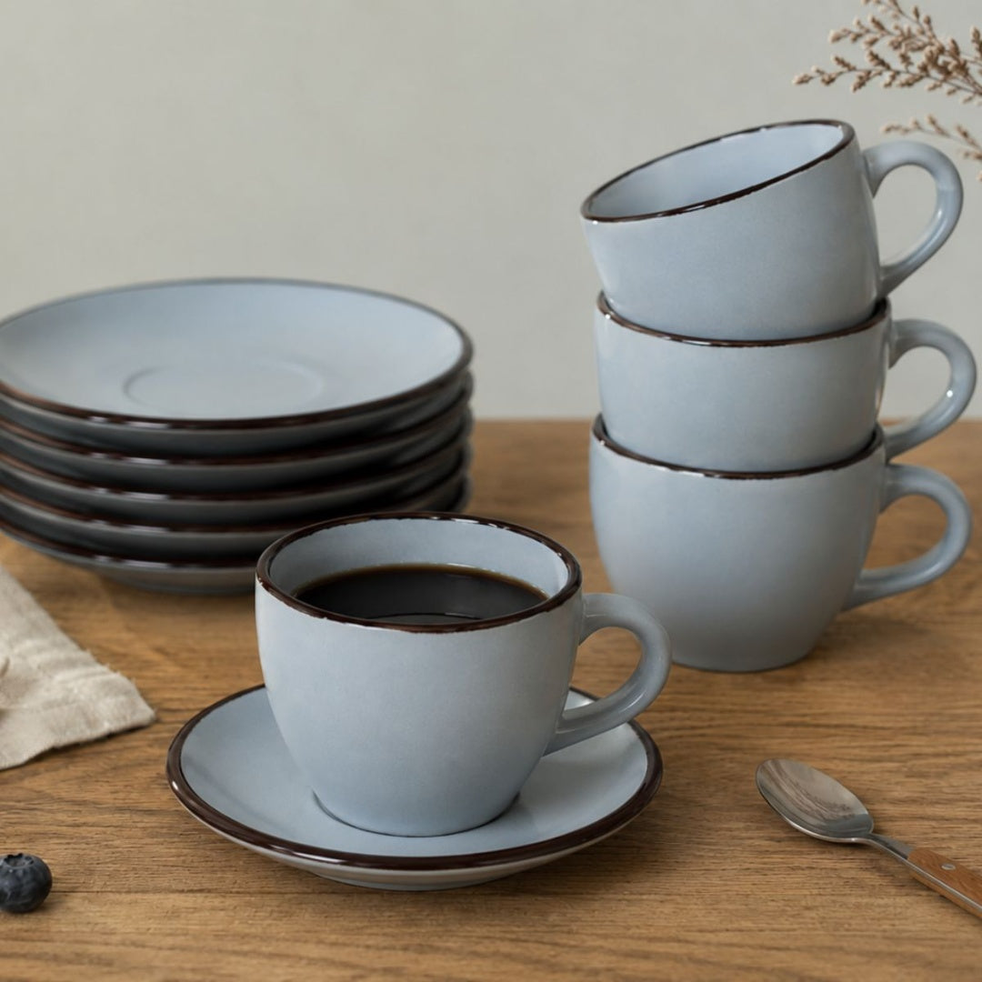 Set de tazas y platos para te 12pcs.