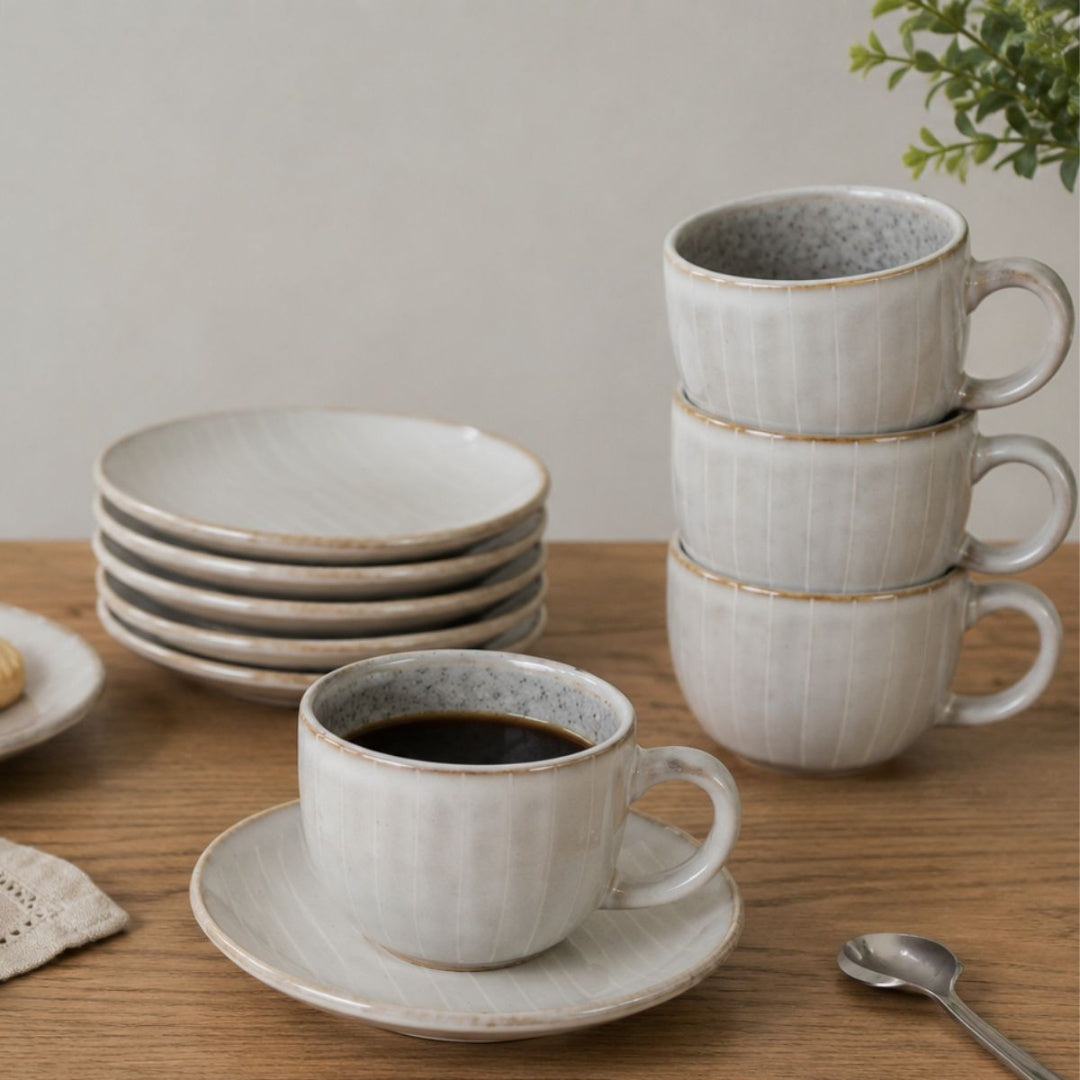 Set de tazas y platos para te 12pcs.