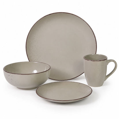 Set de vajilla 16pcs gris