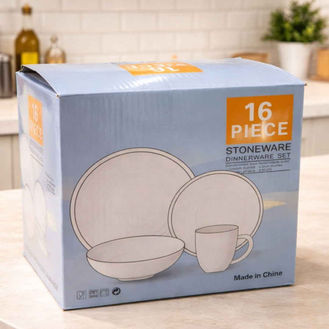 Set de vajilla 16pcs beige