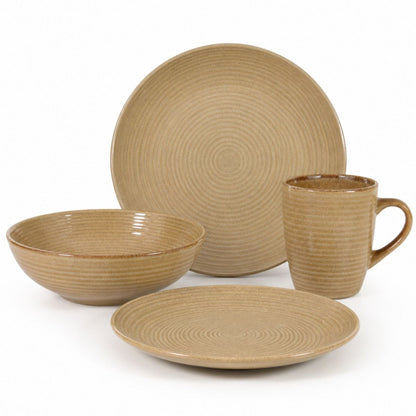 Set de vajilla 16pcs beige