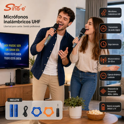 Microfonos inalambricos x2 unidades