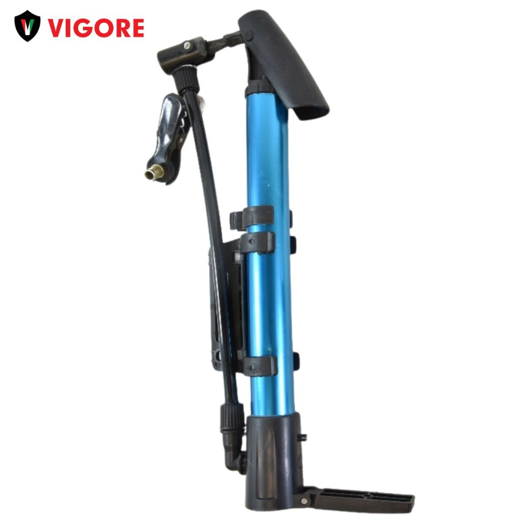 Inflador para bicicletas y pelotas 30 cm. Azul