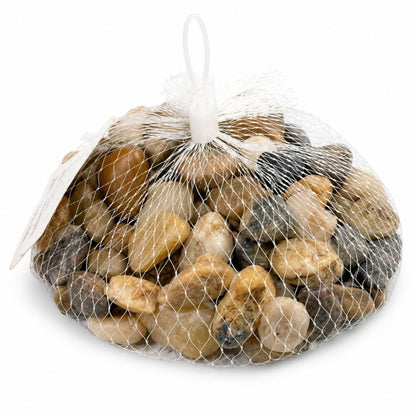 Piedras en malla para decoración 500gr.