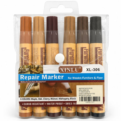 Marcadores permanentes para madera 6pcs