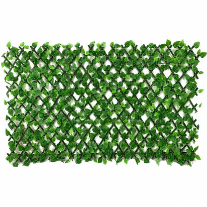 Cerco enredadera extensible con hojas artificiales 2.5mts