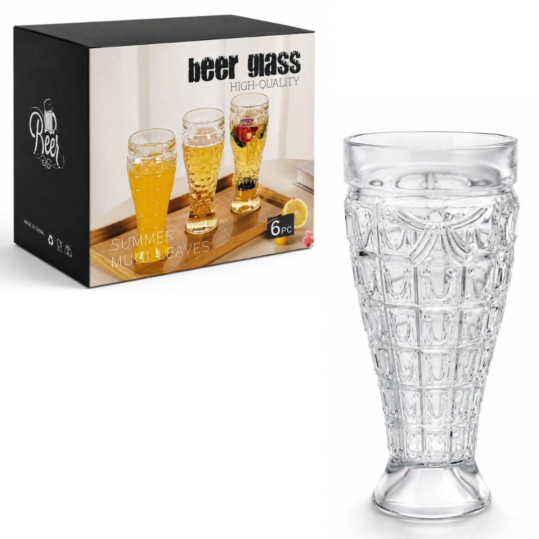 Vaso de vidrio x6 unidades 350ml