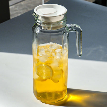 Jarra de vidrio con tapa 1L