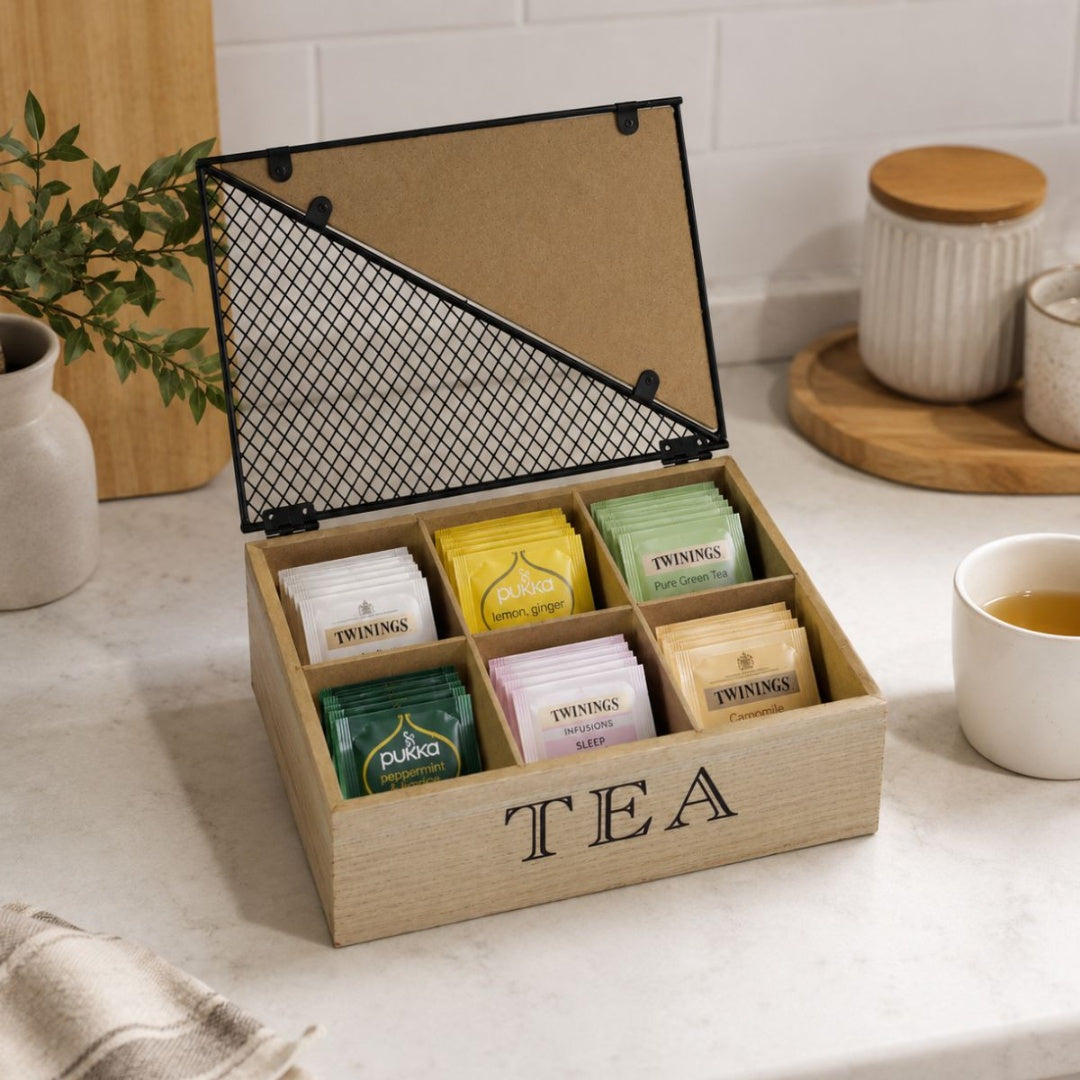 Caja de madera para sobres té 24x16x8cm