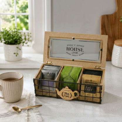Caja de madera para sobres té 24x10x8cm