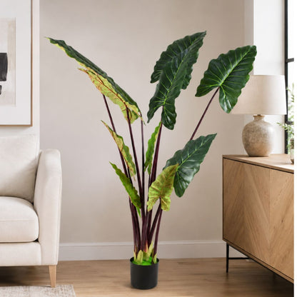 Planta artificial Alocasia decorativa 1.6mts