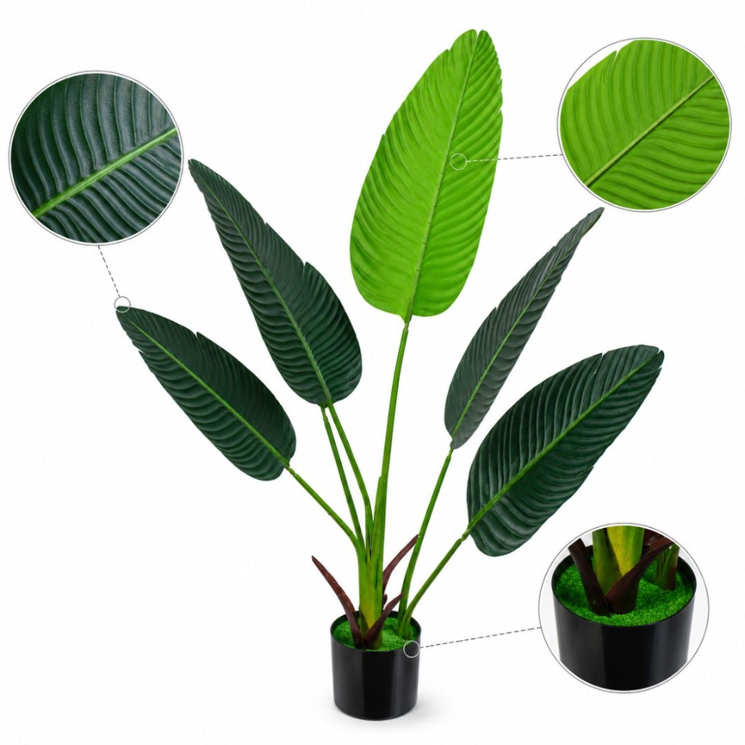 Planta artificial Strelitzia decorativa 1.1mts