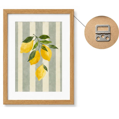 Set de 5 cuadros decorativos con marco de madera