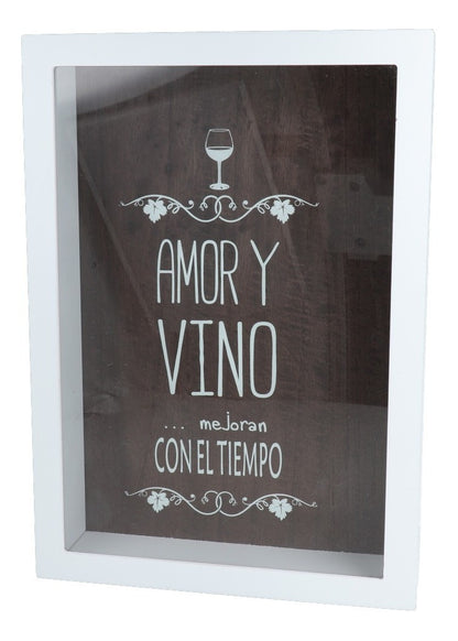 Cuadro guarda corchos 34x24x7cm