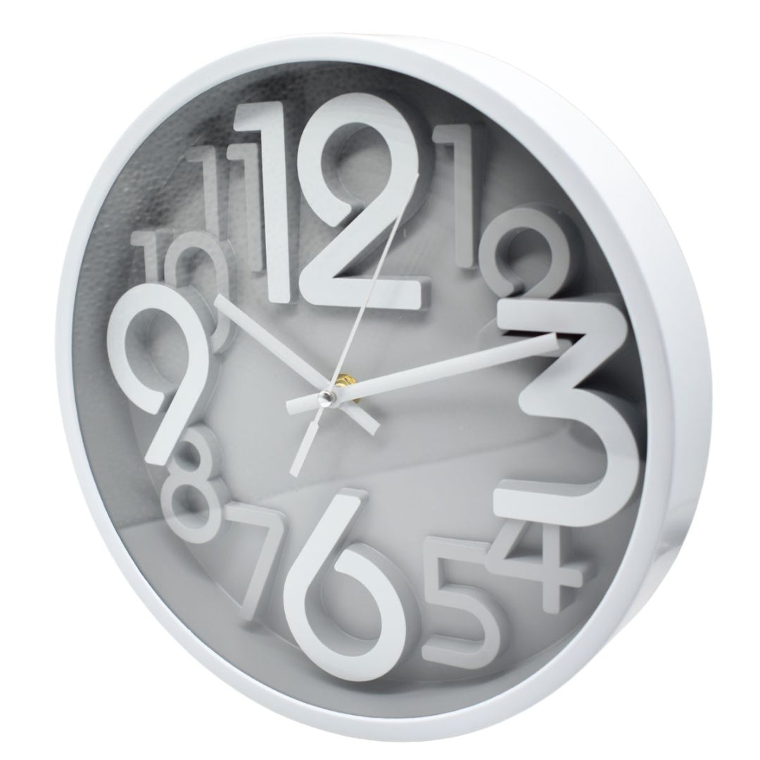 Reloj de pared redondo 18cm. Gris