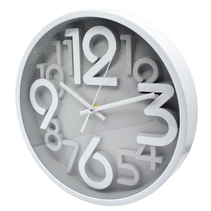 Reloj de pared redondo 18cm. Gris
