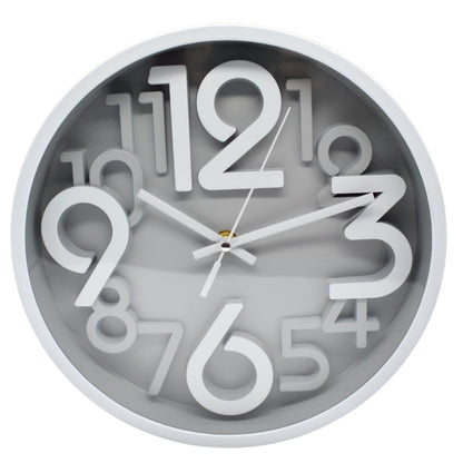 Reloj de pared redondo 18cm. Gris