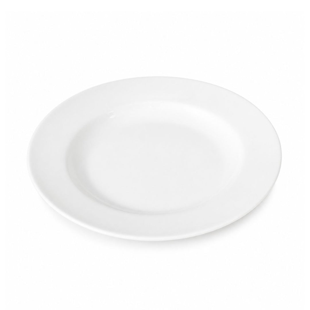 Plato blanco de melamina. 20cm