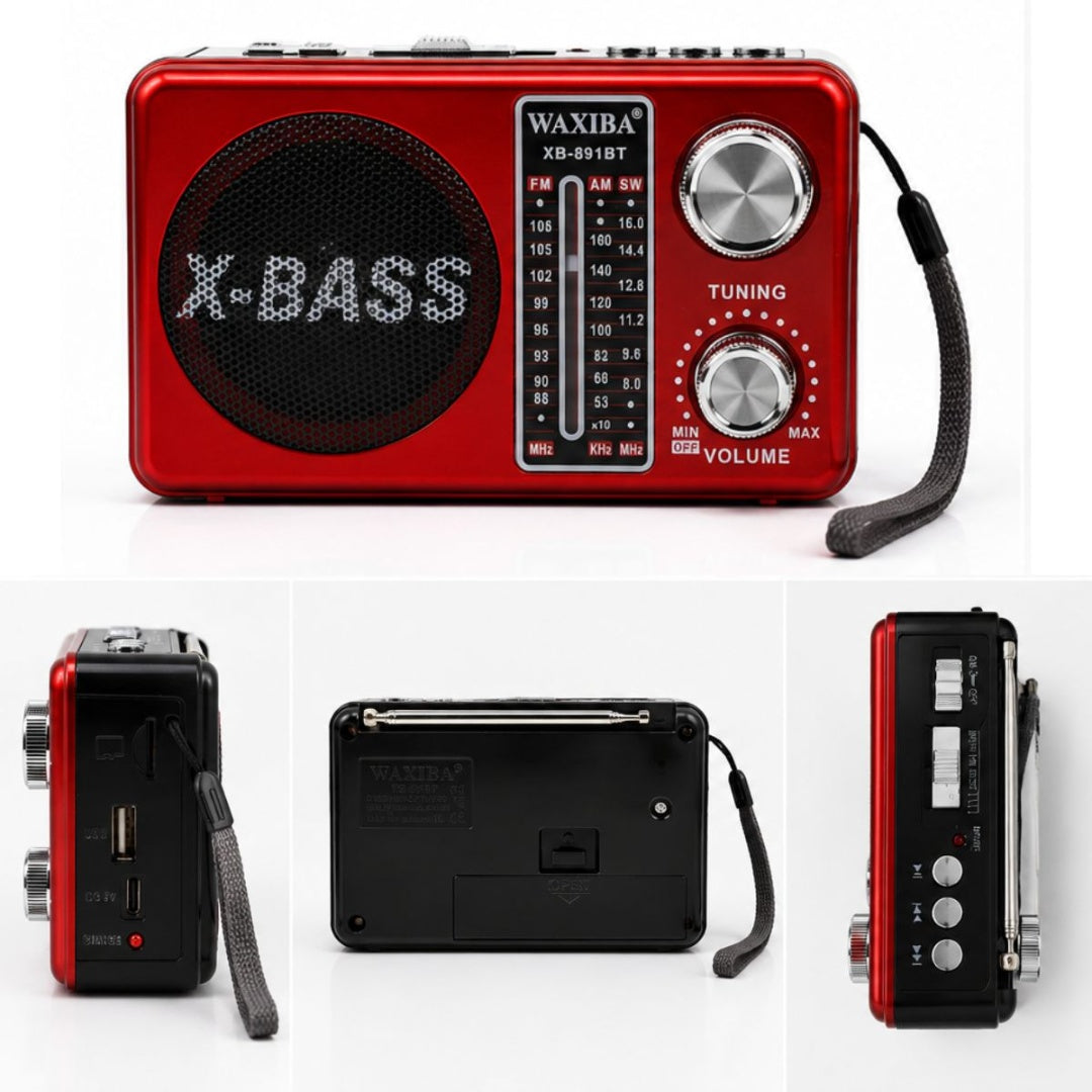 Radio portátil AM/FM/SW con Bluetooth