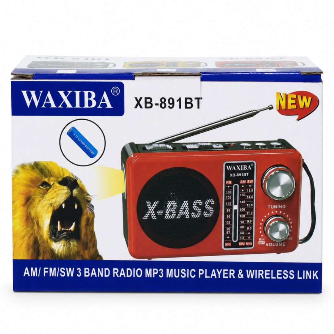 Radio portátil AM/FM/SW con Bluetooth