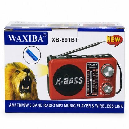 Radio portátil AM/FM/SW con Bluetooth