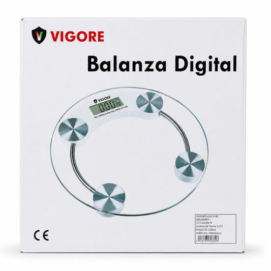 Balanza de vidrio Vigore 180KG