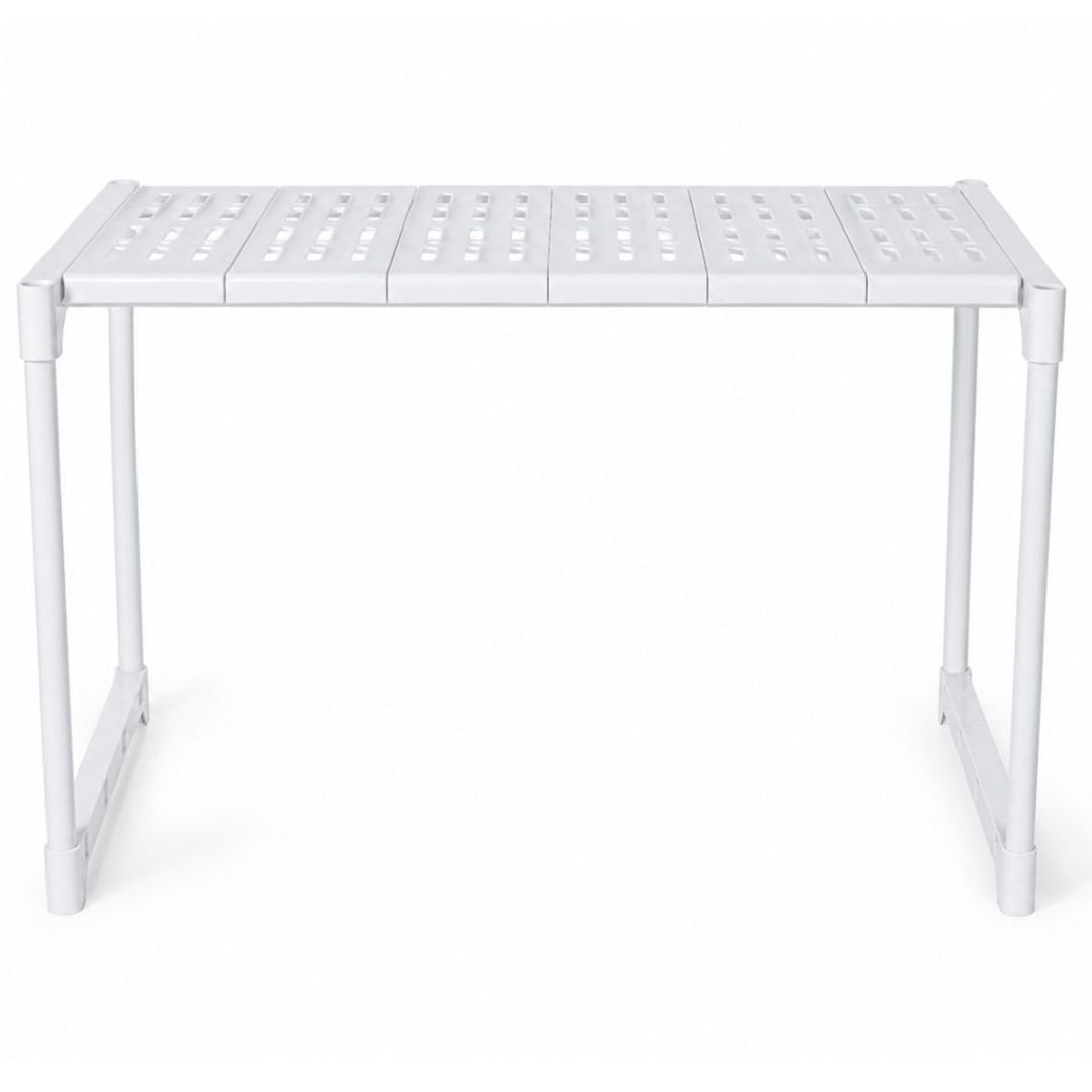 Organizador estante blanco para microondas