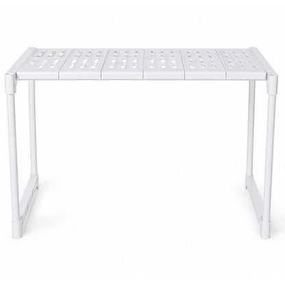 Organizador estante blanco para microondas