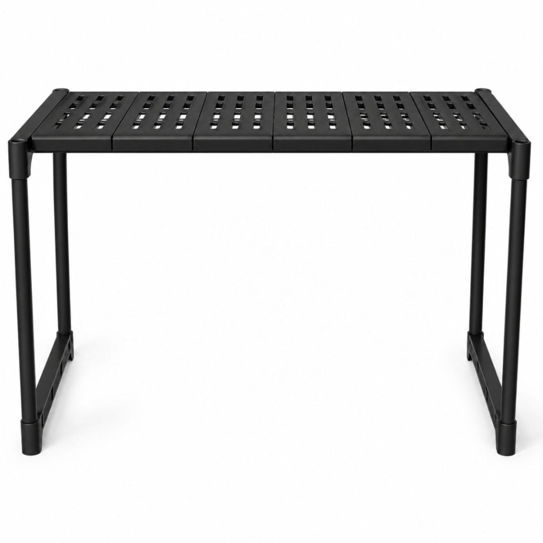 Organizador estante negro para microondas
