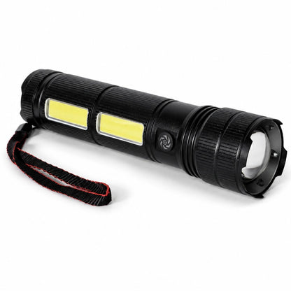 Linterna recargable con zoom 20cm