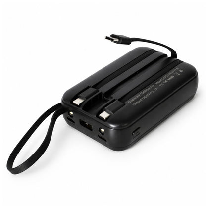Power Bank 4000mAh con cables integrados