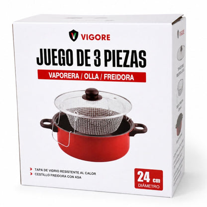 Olla Vigore para freír 24cm